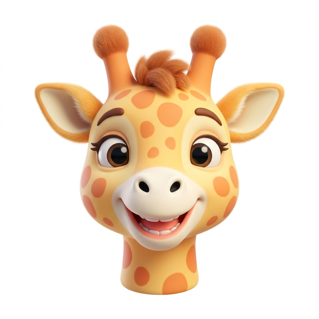 Cute 3D Giraffe